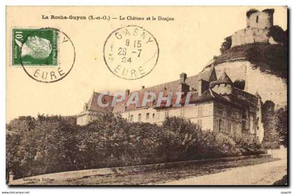 CPA La Roche Guyon Le chateau et le donjon