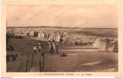 CPA Carte postale France La Tranche sur Mer La Plage 1950  VM91539