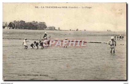 CPA La Tranche Sur Mer La Plage Enfants