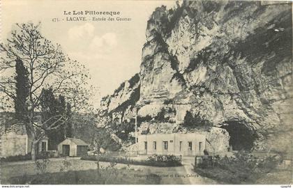 CPA Le Lot Pittoresque Lacave Entree des Grottes