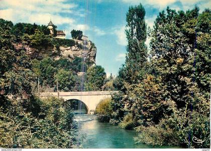 CPM Lacave (Lot) Les Beaux Sites de France L'Ouysse au Pied du Chateau