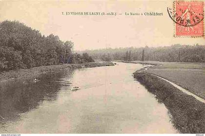 77 - Lagny sur Marne - La Marne à Chalifert - CPA - Voir Scans Recto-Verso