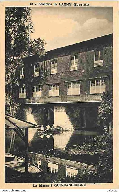 77 - Lagny sur Marne - La Marne à Quincagrogne - Animé - CPA - Voir Scans Recto-Verso