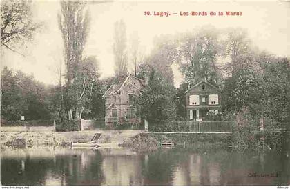 77 - Lagny sur Marne - Les bords de la Marne - CPA - Voir Scans Recto-Verso