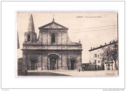 13 LAMBESC Eglise, Vue Générale, ed LA, 190?