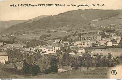 69 - Lamure sur Azergues - Vue générale , côté Ouest - CPA - Voir Scans Recto-Verso