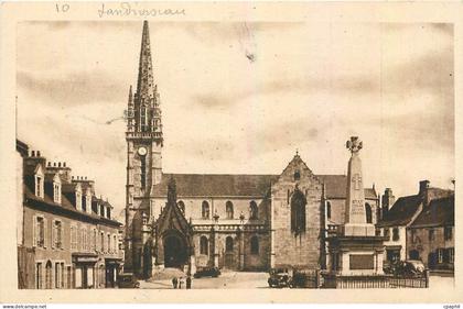 CPA Landivisiau La place de l'eglise