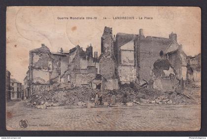 FRANCE 1919, Postcard, Landrecies, La Place, WWI, Posted