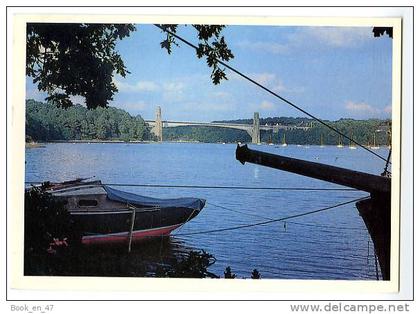 {36009} 56 Morbihan Lanester , Le Pont du Bonhomme vu du port de St Guénaël