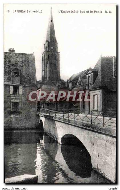 CPA Langeais L Eglise