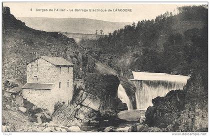Lozere : Langogne, Le Barrage Electrique de Langogne