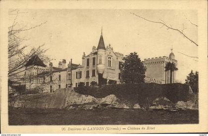 CPA Environs de Langon Chateau du Rivet