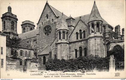 CPA Langres Cathedrale Saint Mammes Aside