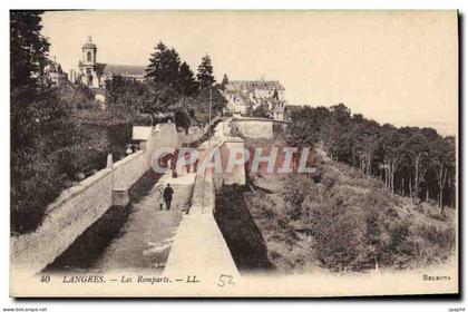 CPA Langres Les Remparts