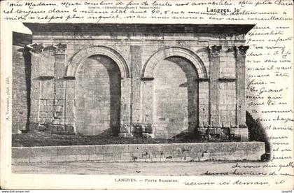 Langres - Porte Romaine - CPA