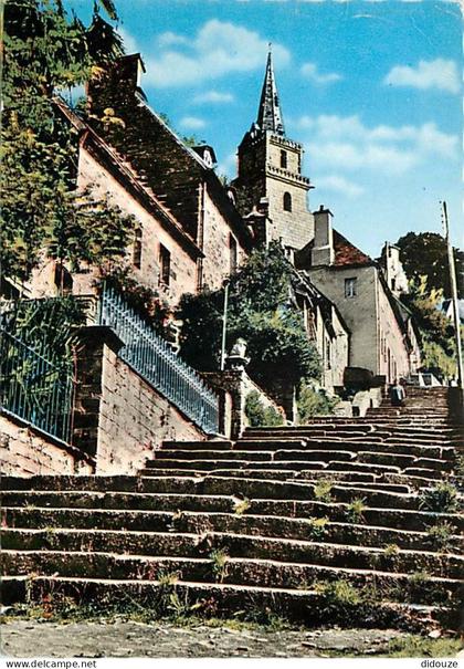 22 - Lannion - Les escaliers de Brélévenez (140 marches) - Flamme Postale de Pleumeur Bodou - CPM - Voir Scans Recto-Ver