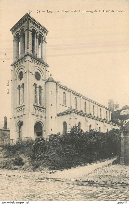 CPA Laon Chapelle du Faubourg de la Gare de Laon