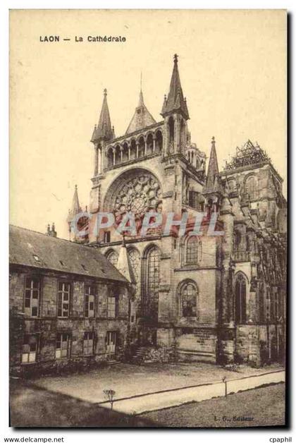 CPA Laon La Cathedrale
