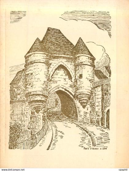 CPM Porte d'Ardon a Laon