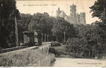 Laon - Chemin de fer de Laon - Viaduc - CPA