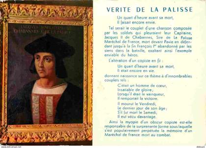 03 - Lapalisse - Vérité de Lapalisse - Portrait de Jacques Maréchal de Chabannes - Saint de Lapalisse - CPM - Voir Scans