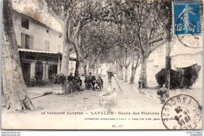 84 LAPALUD - cours des platanes.
