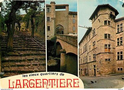 07 - Largentière - Les vieux quartiers - Multivues - CPM - Voir Scans Recto-Verso