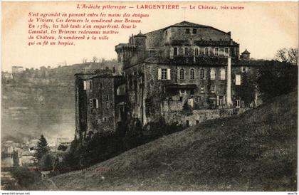CPA AK LARGENTIERE - Le Chateau - trés ancien (484948)