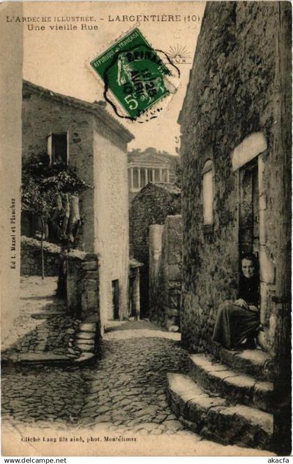 CPA LARGENTIERE Une vieille Rue (398893)