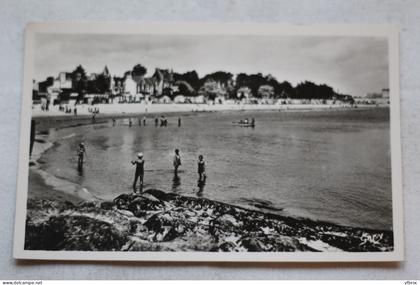 Cpsm, Larmor plage, vue de la plage de Toulhars, Morbihan 56