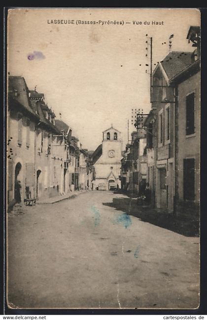 CPA Lasseube /Basses-Pyrénées, Vue du Haut