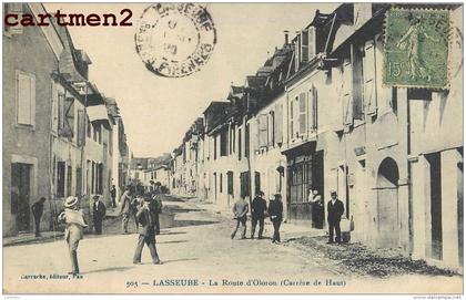 LASSEUBE LA ROUTE D'OLORON ANIMEE CARRERE DE HAUT 64 PYRENEES
