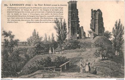 CPA Carte postale France  Lassigny  Tour Roland avant la guerre     VM65745