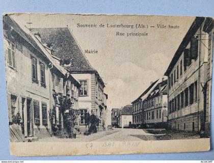 souvenir de Lauterbourg , rue principale