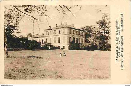 Carte Postale Ancienne - 82 - Lauzerte - Colonie des Hirondelles - Château de Haut-Castel - Animée - Enfants - Oblitérat