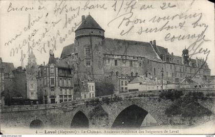 CPA Laval Le Chateau Ancienne residence des Seigneurs de Laval