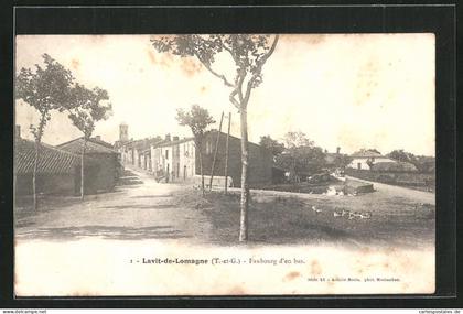 CPA Lavit-de-Lomagne, Faubourg d`en bas