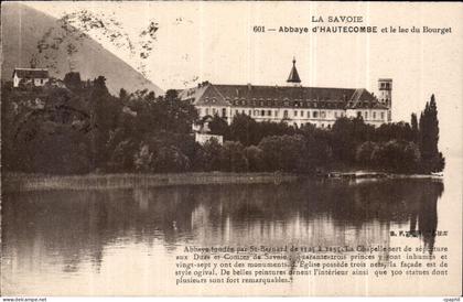 CPA La Savoie Abbaye d'Hautecombe et le lac du Bourget