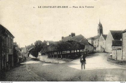 1 cpa Le chatelet en brie