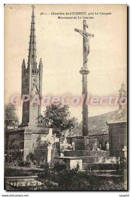 CPA Cimetiere de Lochrist pres le Conquet monument de le Gonidec