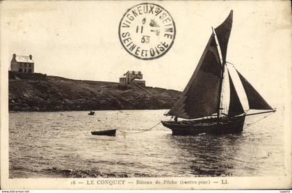 CPA Le Conquet Bateau de Peche