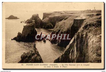 Pointe Saint Mathieu - La Cote Sauvage - CPA