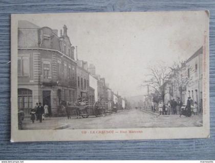 Cpa le Creusot (71) rue Marceau