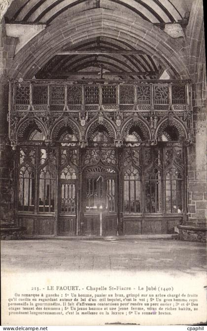 CPA Le Faouet Chapelle St Fiacre Le jube