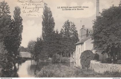 61 - LE MELE SUR SARTHE - La Sarthe et le Moulin