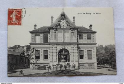 Cpa 1913, Le Pecq, la mairie, Yvelines 78