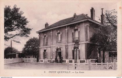 Dép 76 - Chemins de fer - Gares - Le Petit Quevilly - La gare - état