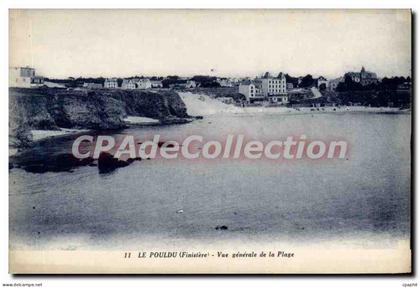 CPA Le Pouldu vue generale de la plage