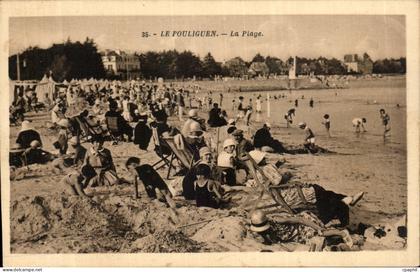 CPA Le Pouliguen La plage