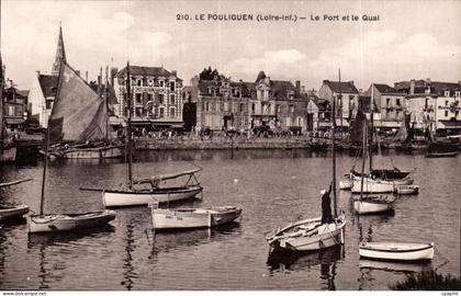 CPA Le Pouliguen Le port et le quai